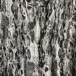 Jones New York  Gray and Black Abstract Blouse Round Neck Long Sleeve Photo 3