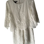 Muse White Lace Overlay Romper Size 2 ‎ Bridal Shower Boho Cottagecore Photo 0