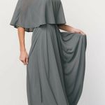 Baltic Born  Sonia Off-Shoulder Dusty Blue Maxi Dress Photo 0