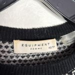 Equipment Femme cashmere wool blend block geometric print sweater size XS Photo 7