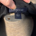 Lands' End Black open front wool Trench style Photo 7