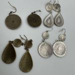 Lot Of 4 Boho Drop Earrings Pierced‎ Colorful Teardrop Stones Tribal Photo 4