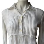 Ralph Lauren Denim & Supply Tunic Long Sleeve Mini Dress White Button Front, Med Photo 6