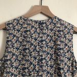 Vintage Carol Anderson Petites Blue White Daisy Floral Button Jumpsuit Romper Size 4P Photo 7
