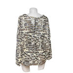ZARA Top Special Edition Leopard Cheetah Print Sequin Blouse Shirt Size Medium Photo 6