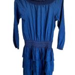 Michael Kors  Denim Chambray Ruffle Dress Photo 6