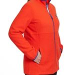 LAnDS END Grid Fleece Zip Up Size XXL Red Photo 2