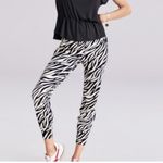 CAbi zebra print joggers high rise ankle length size Medium animal print Photo 1