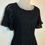 Miami  Black Lace Short Sleeve Romper Size Small Photo 3