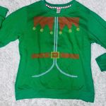 Green elf ugly Christmas sweater L holidays festive Size L Photo 1