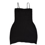 Aritzia  Babaton Black Spaghetti Sculpt Knit Mini Bodycon Dress size Small Photo 5