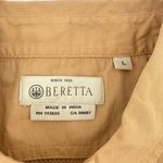 Beretta Womens Shooting Shirt Roll Tab Button Up Long Sleeve Sand Large LD561‎ Tan Photo 12