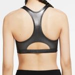 Nike NWT  Swoosh Bra Classic Style Metallic Silver Photo 1