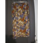 Vintage Prairie Skirt Medium Pink Floral, Midi Cotton Skirt, Womens Country Chic Tan Photo 1