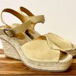 Rag and Bone Santiago 104MM Suede Wedge Sandals in Dune Size 9 (see description) Photo 4