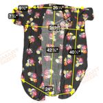 Torrid Women 1/2 Floral Black Open Kimono Cardigan Short Sleeve Lightweight Photo 7