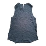 Theory  Silk High Neck Sleeveless Top Small Black Quiet Luxury Minimalist Capsule Photo 2