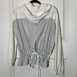 Stateside  White Cotton Full Zip Open Back Hoodie Medium Photo 1