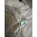 Free People NWOT Ivory Victorian Waisted CROCHET Mini Dress 2 Lace Cotton Womens Photo 12