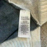 London Kaye Cotton Gray & Black Colorblocked Open Cardigan Topper Layer Size S Photo 3