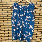 Bobeau  Blue Floral Top Size‎ Small Photo 1
