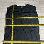 Eileen Fisher  Tunic Dress Womens PL Petite Large Black Short Sleeve Shift Pocket Photo 9