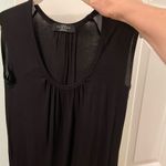 🔵 Women’s Black sleeveless tunic top size Small Photo 5