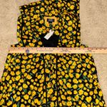 Maeve Anthropologie Collared Poplin Swing Mini Dress Black Yellow DaisyXS Size XS Photo 4