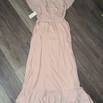Show Me Your Mumu BNWT  Jess Riffle Midi Dress Blush Pink - Size Medium Photo 5