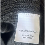 Classiques Entier  Merino Wool Gray Cable Knit Turtleneck Sweater Dress L Classic Photo 5