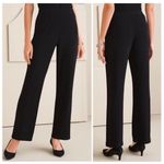 Chico's Chico’s Travelers Classic No Tummy Fluid Knit High Rise Pants Black Sz XL Photo 2