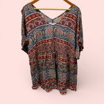 Abercrombie & Fitch Cute  boho oversized tie waist tunic top beach pool coastal Photo 2