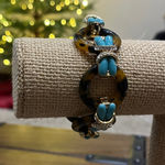J.Crew Tortoiseshell and Turquoise Bracelet Photo 0