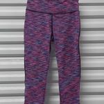 vogo athletica Leggings Women's Size Small Pink Stripe Stretch Capri Photo 0