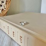 UNCAS Silver Solitaire Round Cut Ring Simple Elegant Engagement Wedding Promise Jewelry Photo 1