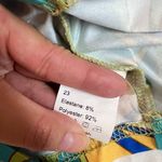 SheIn Green & Yellow Summer Strappy Halter Neck Crop Tank Top Size Medium Photo 6