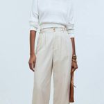Madewell NWT The Harlow Wide-Leg Pant Harvest Moon Cream Photo 0