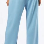 Pink Lily Let's Just Stay Blue Knit Wide Leg Pants Photo 2