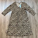 Chico's  Lush Leopard Sutton Dress Size 2 (Large) NWT Photo 0