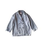 Free People Gray Double Breasted Hannah Slouchy Blazer Coat Photo 7