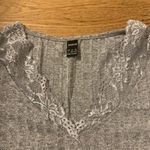 SheIn Grey Lace Top Photo 3
