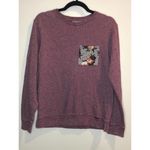 On the Byas  Sweatshirt Mexis Design Floral Pocket Comfort Loungewear Small Photo 4