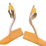 Lilly Pulitzer Amber Lynn Chunky Heel Sandals Size 9.5 Straw Ankle Strap Woven Photo 9