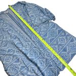 Wrangler  Retro Women's Short Sleeve Aztec Print Denim Kimono Cardigan Blue Photo 7