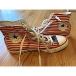Converse Vintage American Print High Top Chuck Taylor Shoes 6 M 9w USA  Photo 3