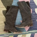 Lucky Brand  8/38 Hanover Knee High Riding Equestrian Tall Boots Gray Brown Suede Photo 0