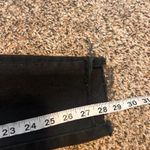 ZARA Black Distressed Raw Hem Straight Leg Jeans Women's Size 4 Photo 4