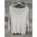 Banana Republic Banana‎ Republic Factory Top Woman's Medium Tan Scoop Neck Neutral Light Weight Photo 0