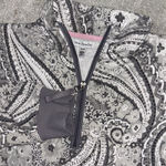 Vera Bradley  Xs Gray Paisley‎ Half Zip Cotton Pockets Photo 0