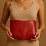 Estée Lauder  Red Leather Clutch Photo 1